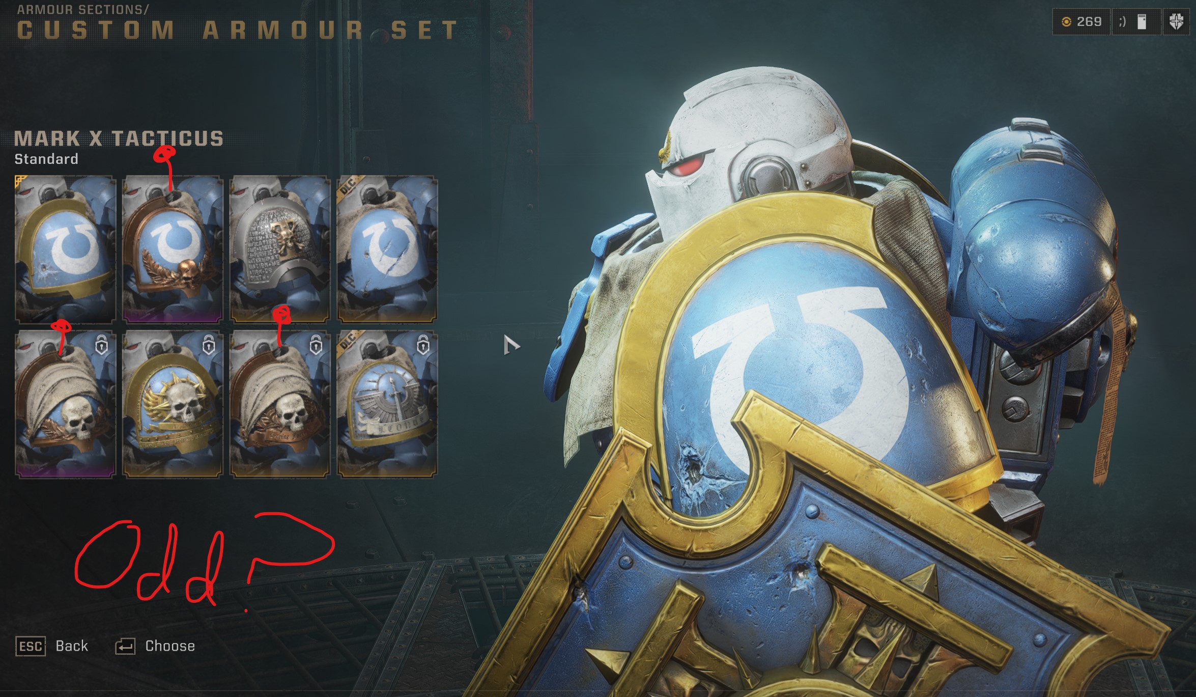 Pso2 Samurai Pauldron Balwark Right Pauldron - Space Marine 2