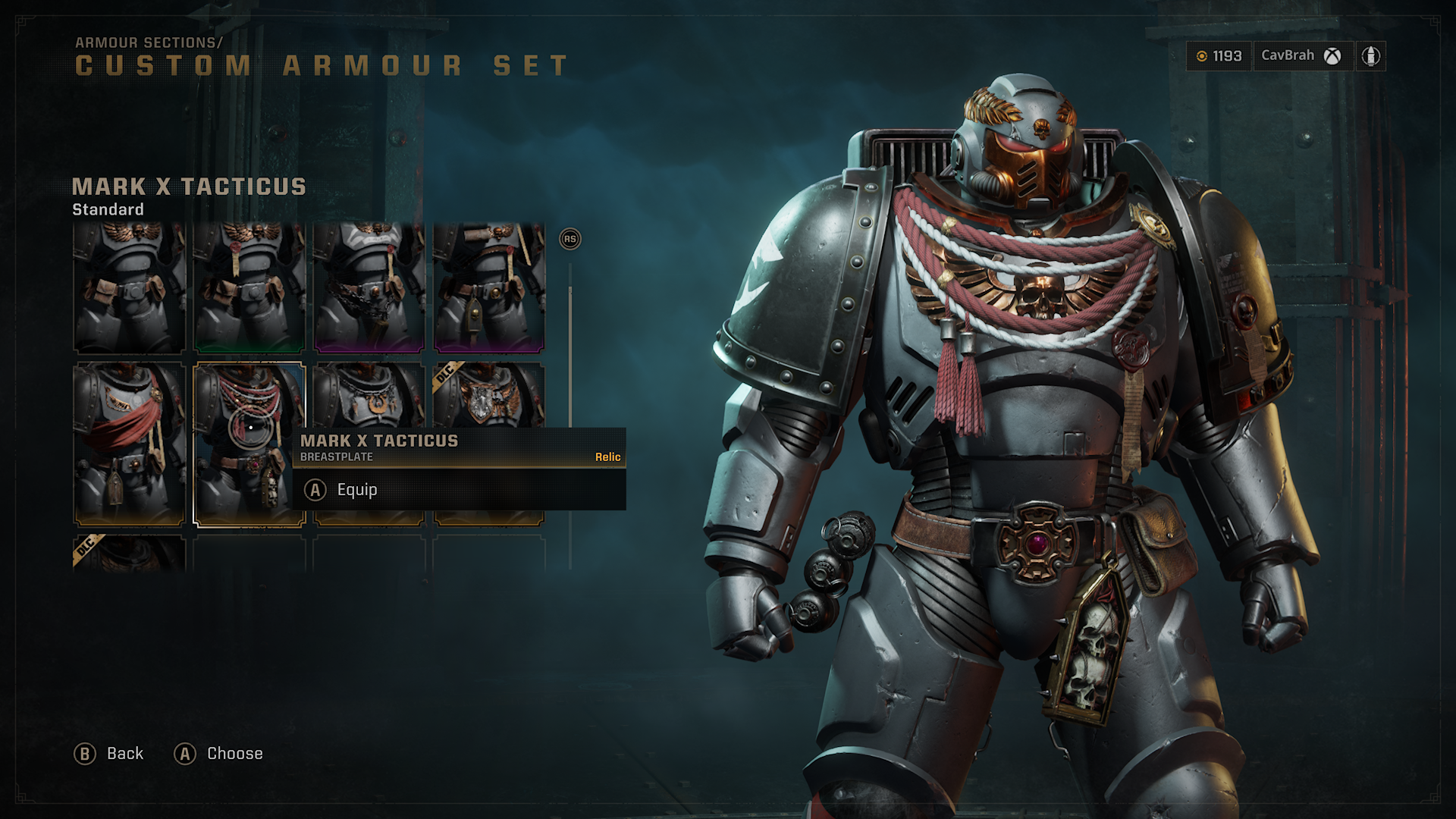 Assault Relic Breastplate Floating Grenades - Space Marine 2