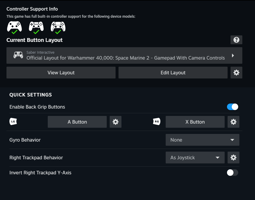 steam remote play controller not working - Space Marine 2