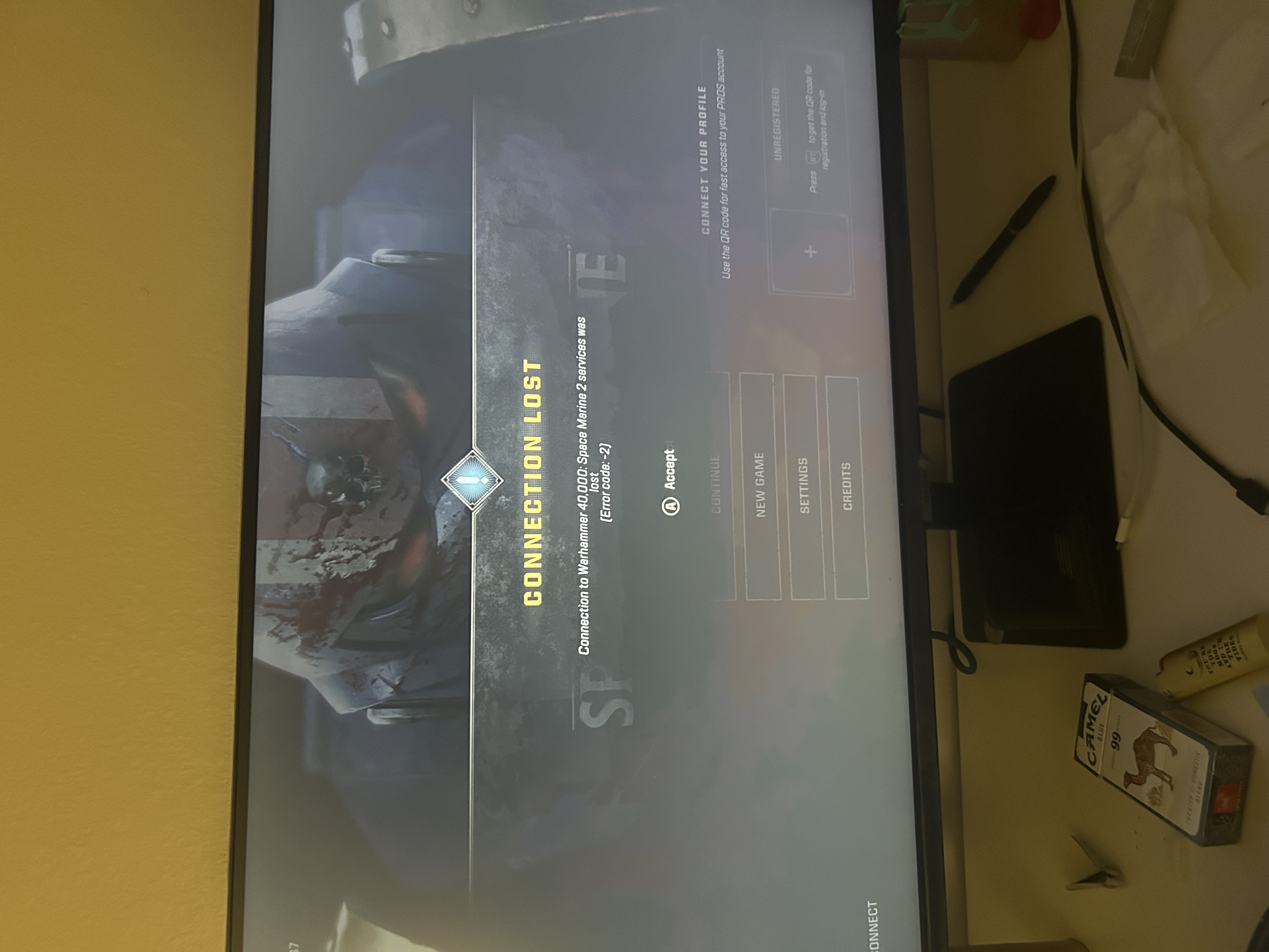 Connection lost error code:4 - Space Marine 2