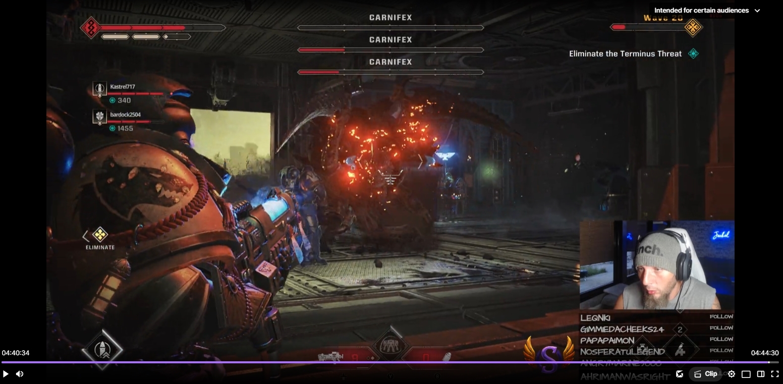 Siege Mode - Wave Crash at Boss Waves, 15, 20 - Space Marine 2
