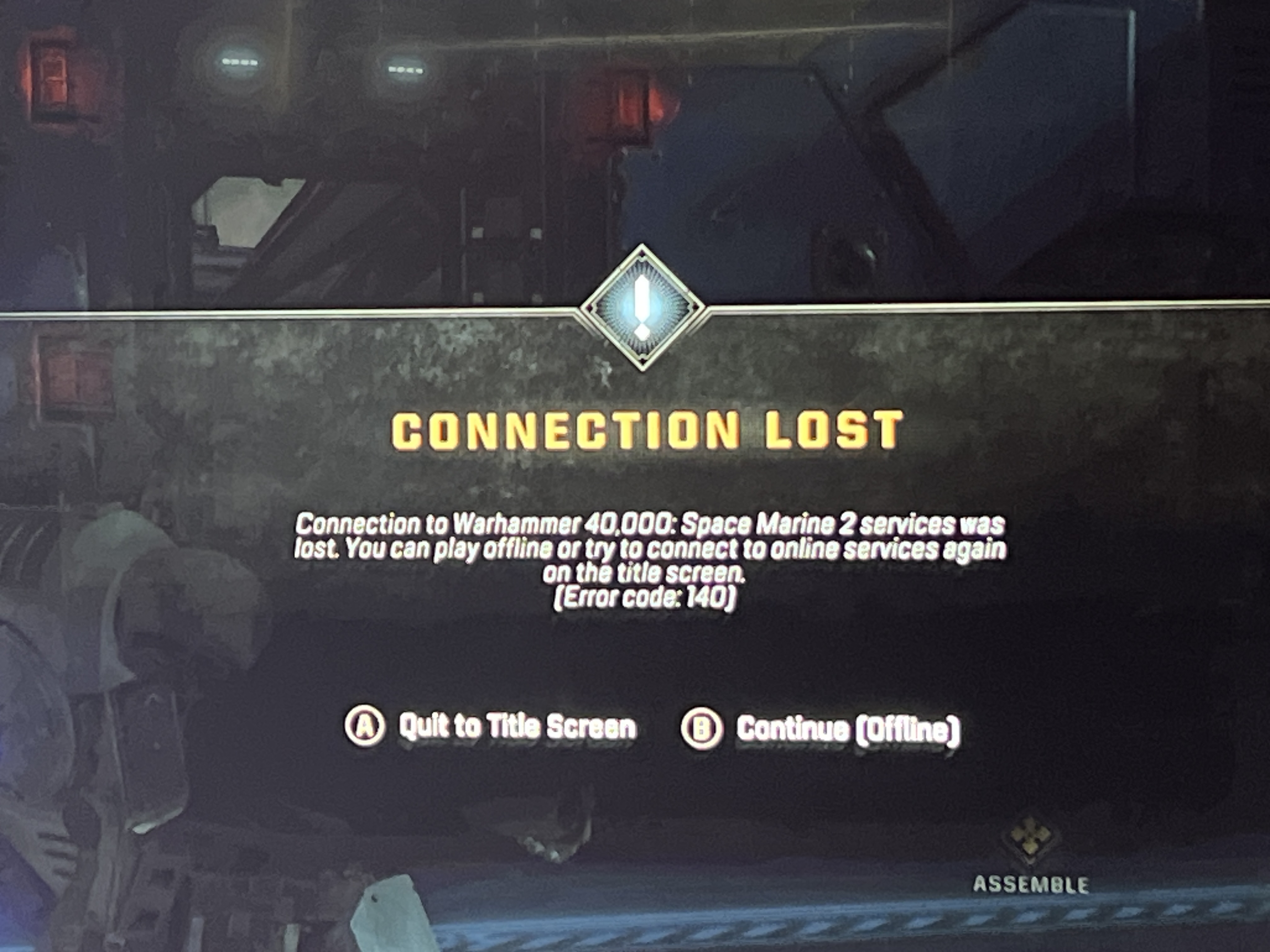 Matchmaking was recently broken on xBox - Space Marine 2