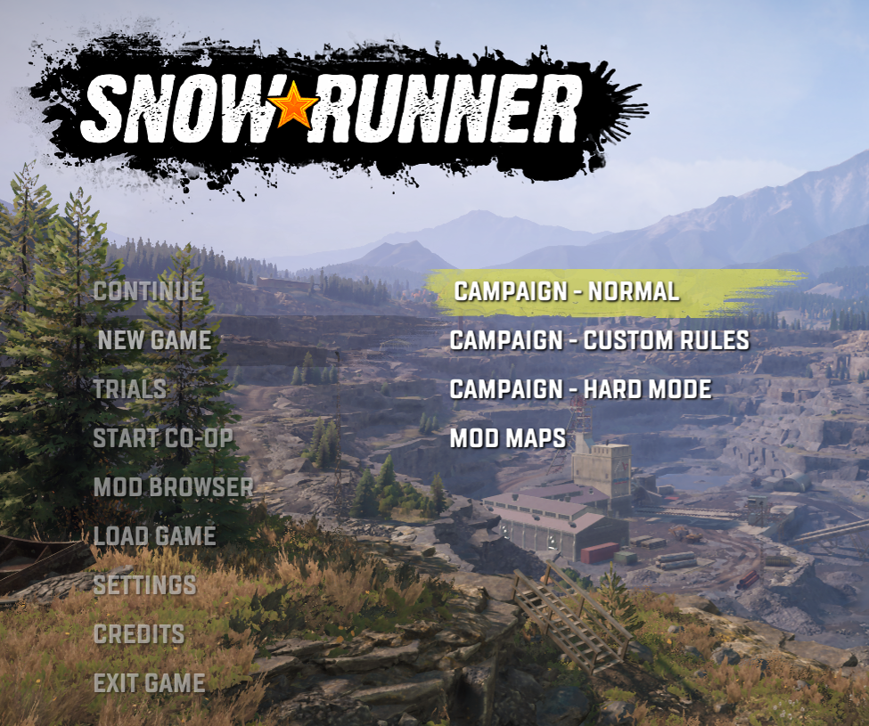 Rename new game settings - SnowRunner