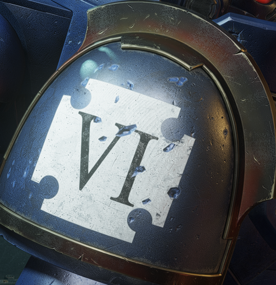 Pso2 Samurai Pauldron Shoulder Pauldron decals warped and smudged! - Space Marine 2