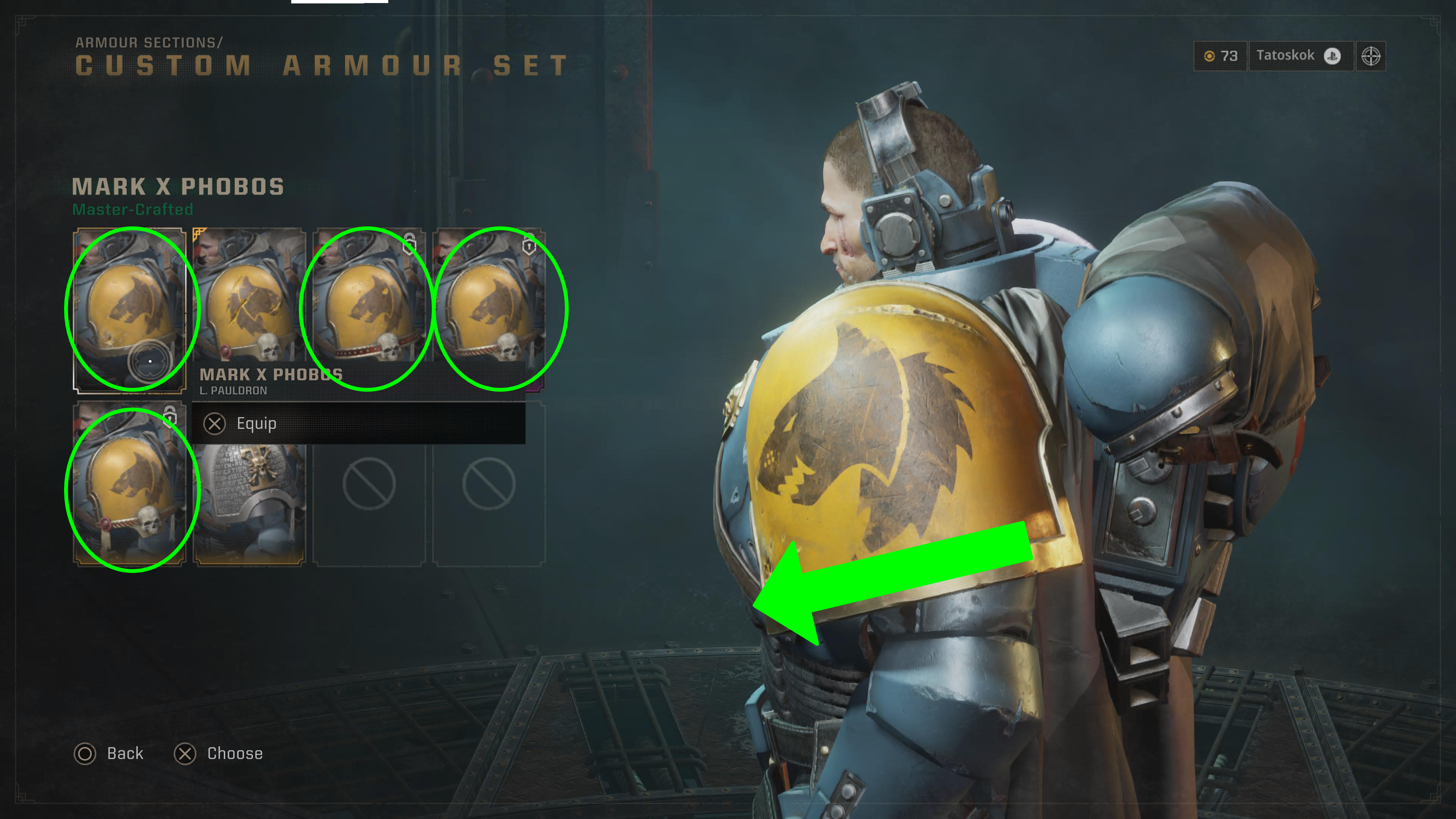 Texture coordinates flipped for Sniper's left pauldron (2nd pauldron ...