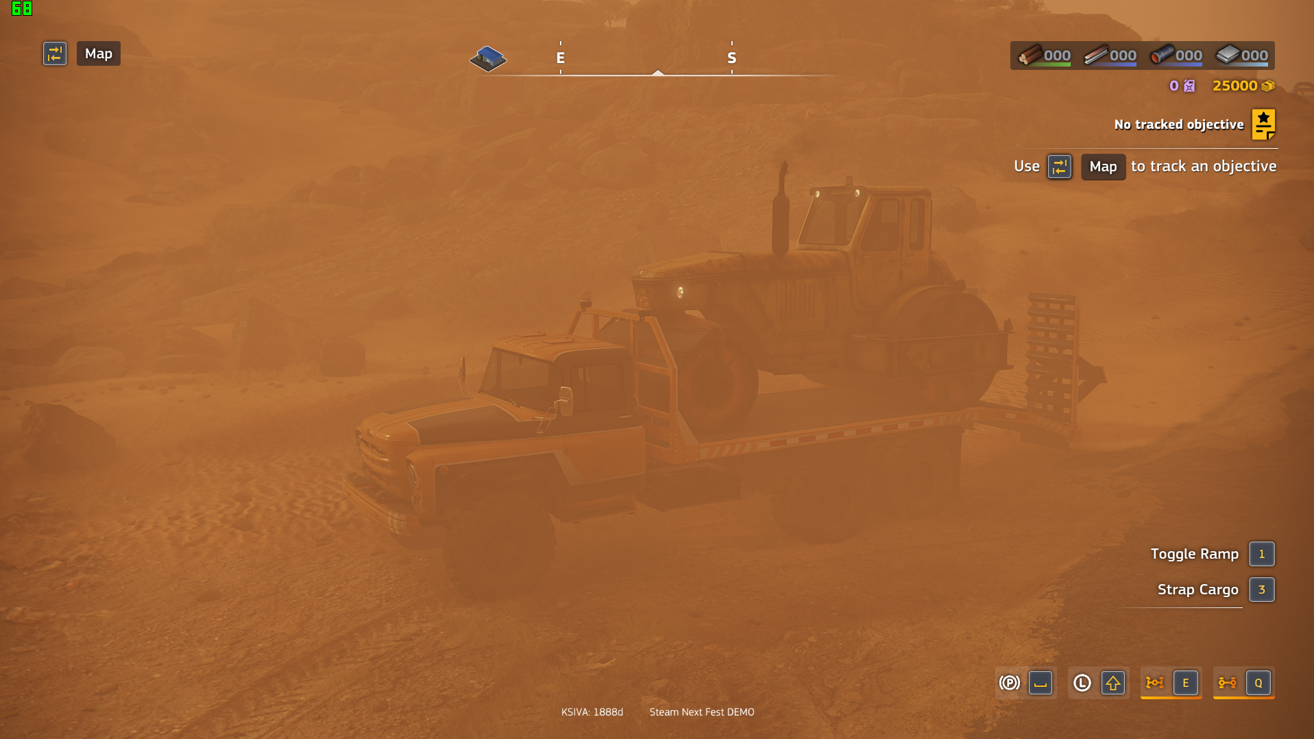 Rust Roller compacting asphalt while on top of a light vehicle loader ...