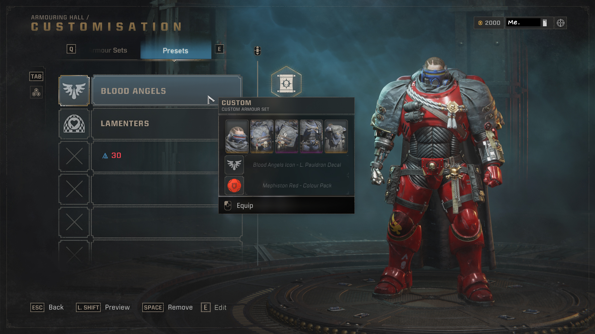 Customization presets - Space Marine 2
