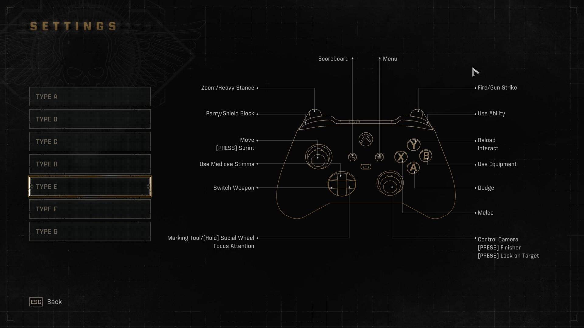 Button mapping Controller PC - Space Marine 2